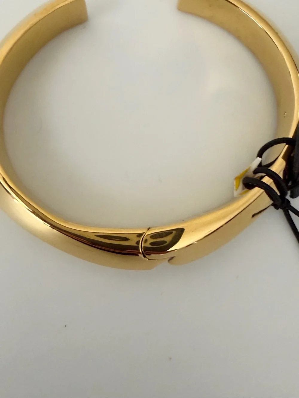 Kate Spade Raise The Bar Gold Tone Hinge Bracelet Bangle Cuff NWT - Picture 4 of 8